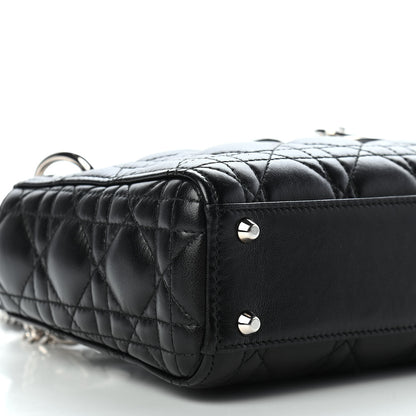 Christian Dior Lambskin Cannage Mini Lady Dior Black 7 of 8