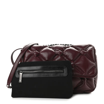 Chanel Calfskin Quilted Small Chesterfield Flap Burgundy 4 of 10