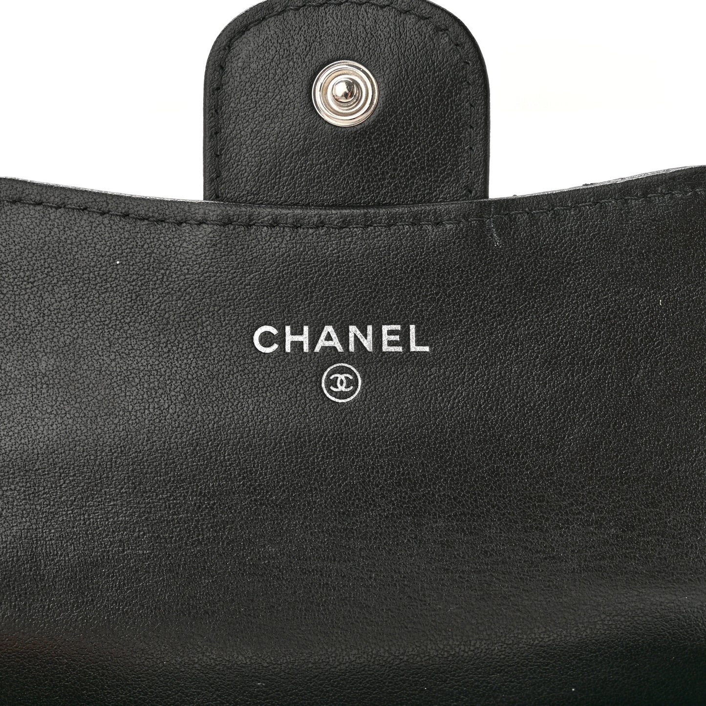 Aged Calfskin Quilted Reissue Flap Card Holder So Black