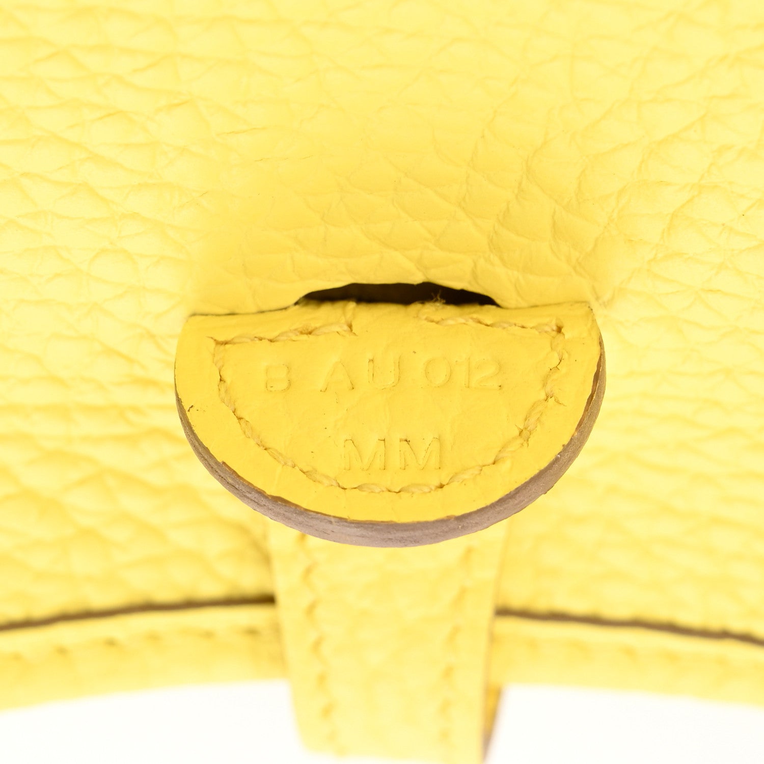 Hermes Taurillon Clemence Evelyne TPM Limoncello 7 of 11