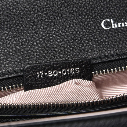 Christian Dior Grained Calfskin Medium Diorama Flap Bag Black 7 of 12