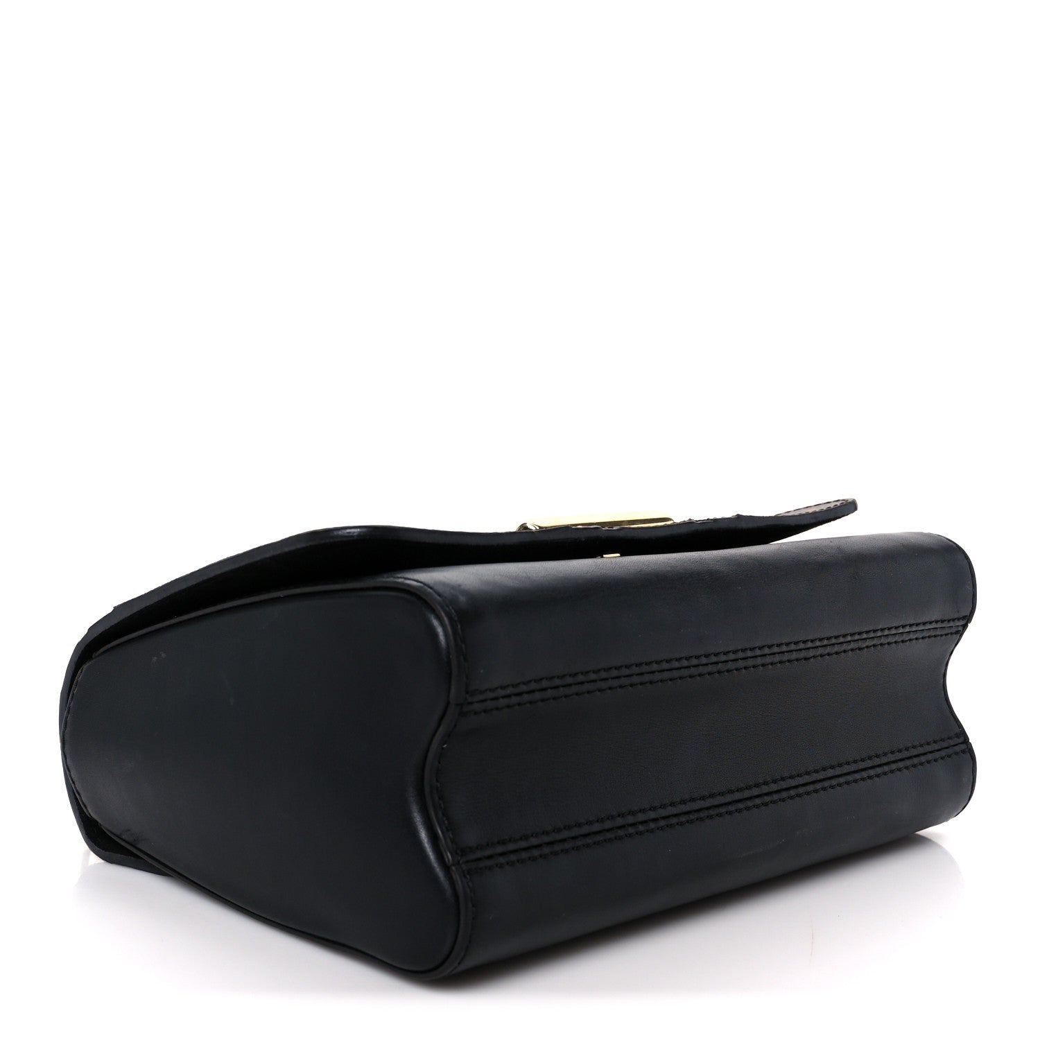 Louis Vuitton Veau Satin Monogram Twist Shoulder Bag MM Black 4 of 10