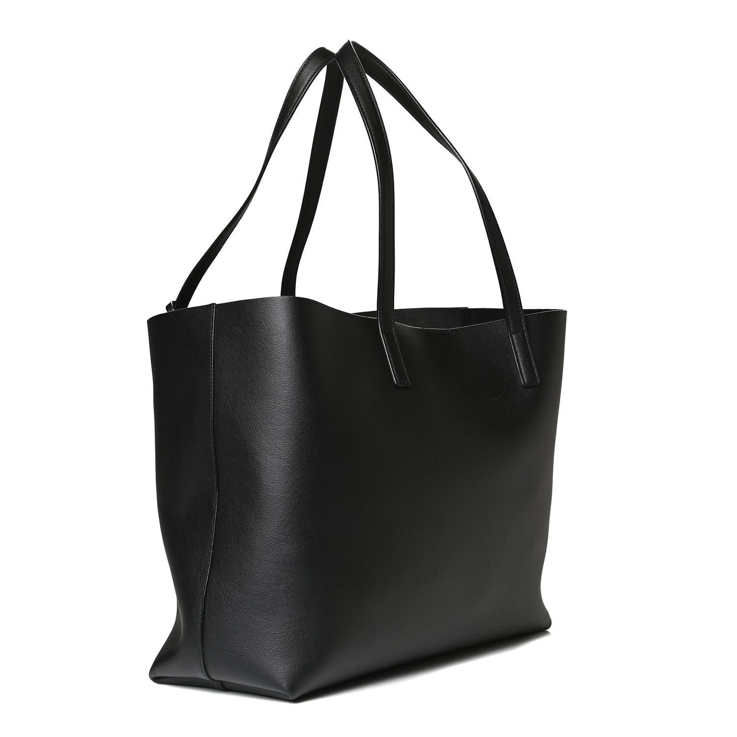Calfskin Large Shopping Tote Black