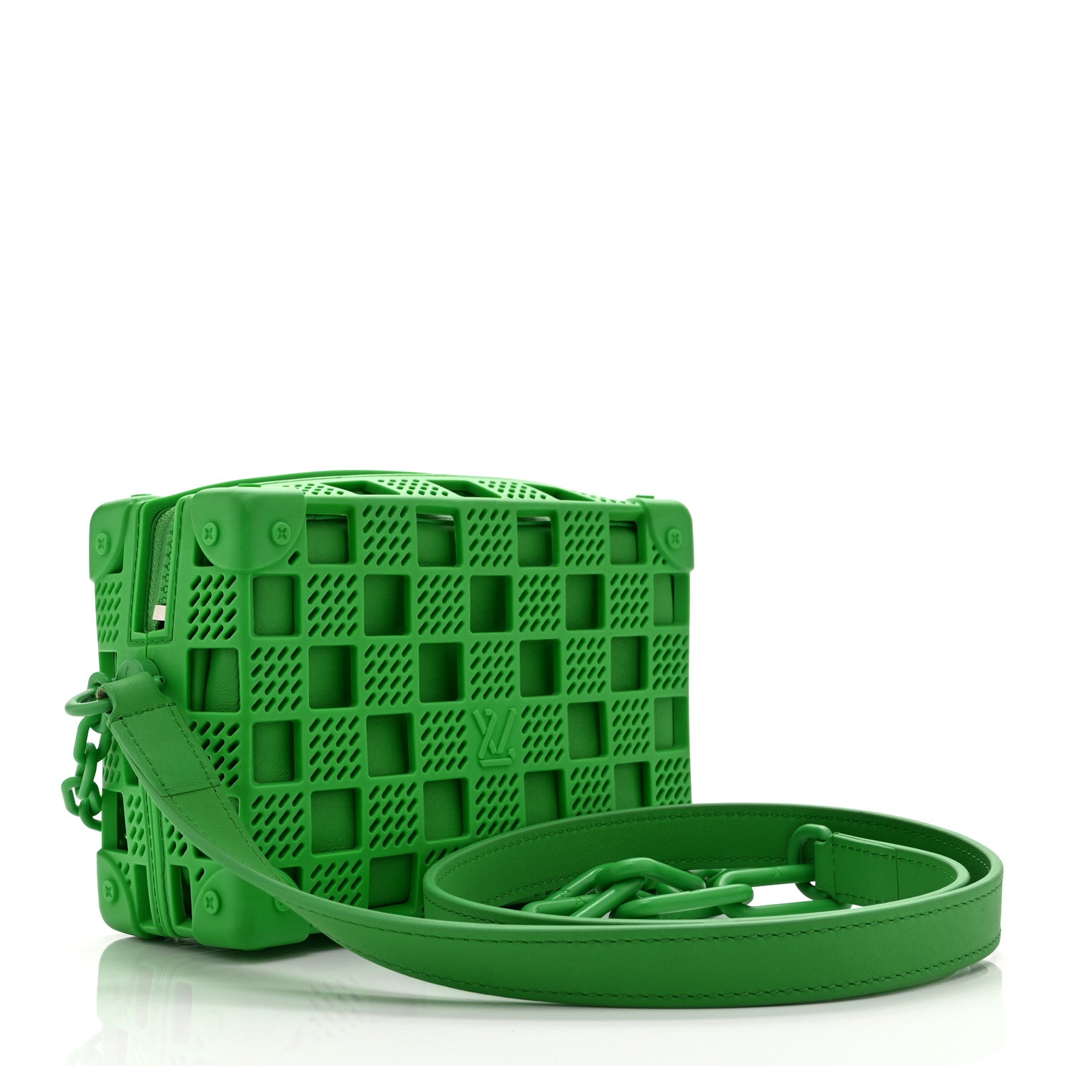 Louis Vuitton Rubber Cowhide Mini Soft Trunk Green 3 of 9