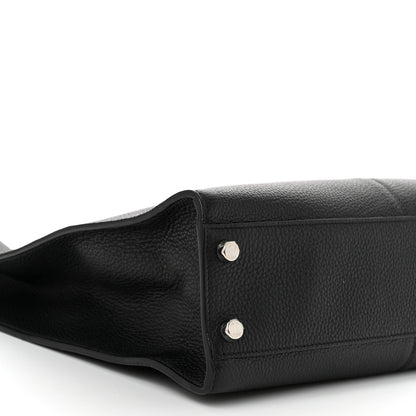 Fendi Cuoio Romano Glazed Fabric FF 1974 Peekaboo X-Lite Fit Black 8 of 9