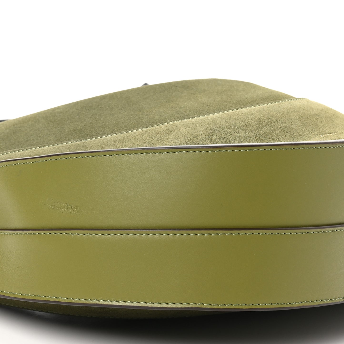 Suede Arch Shoulder Bag Moss