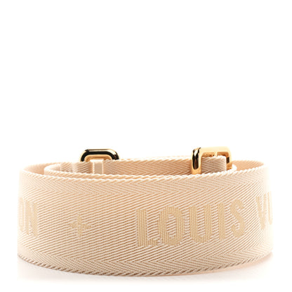 Louis Vuitton Jacquard Monogram Adjustable Shoulder Strap New Creme 2 of 3