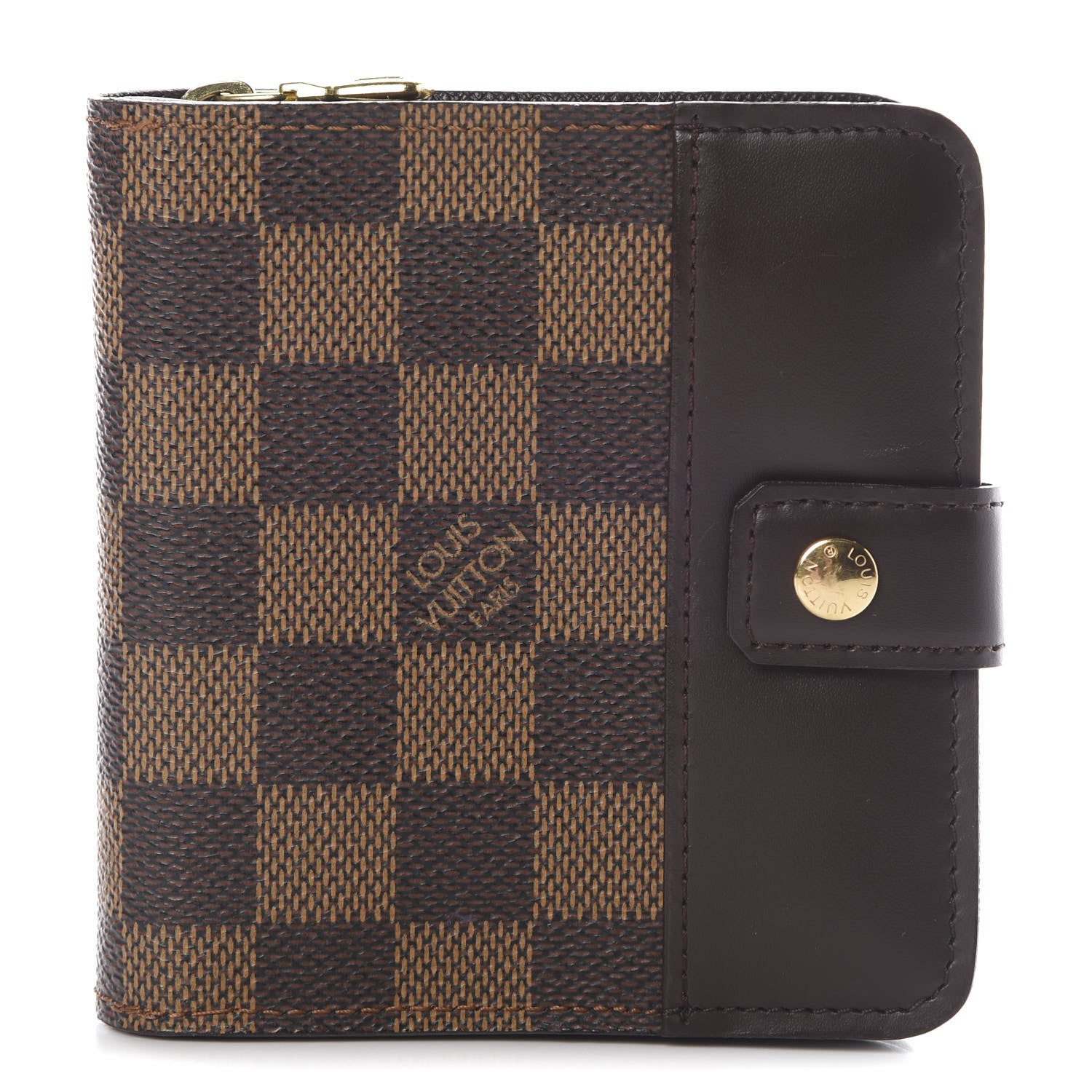 Louis Vuitton Damier Ebene Zippe Zipped Compact Wallet 1 of 10