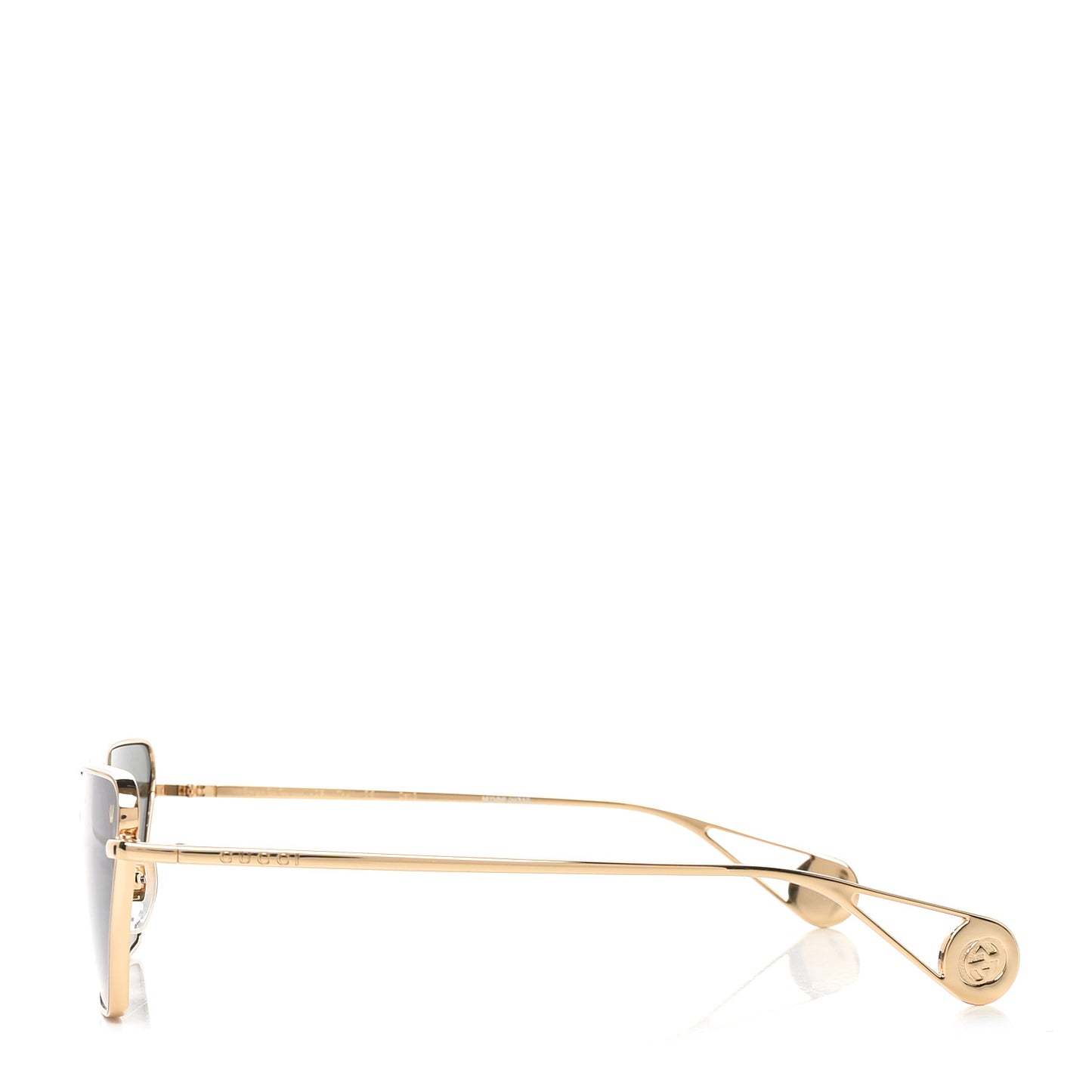 Rectangular Sunglasses GG0538S Gold Black