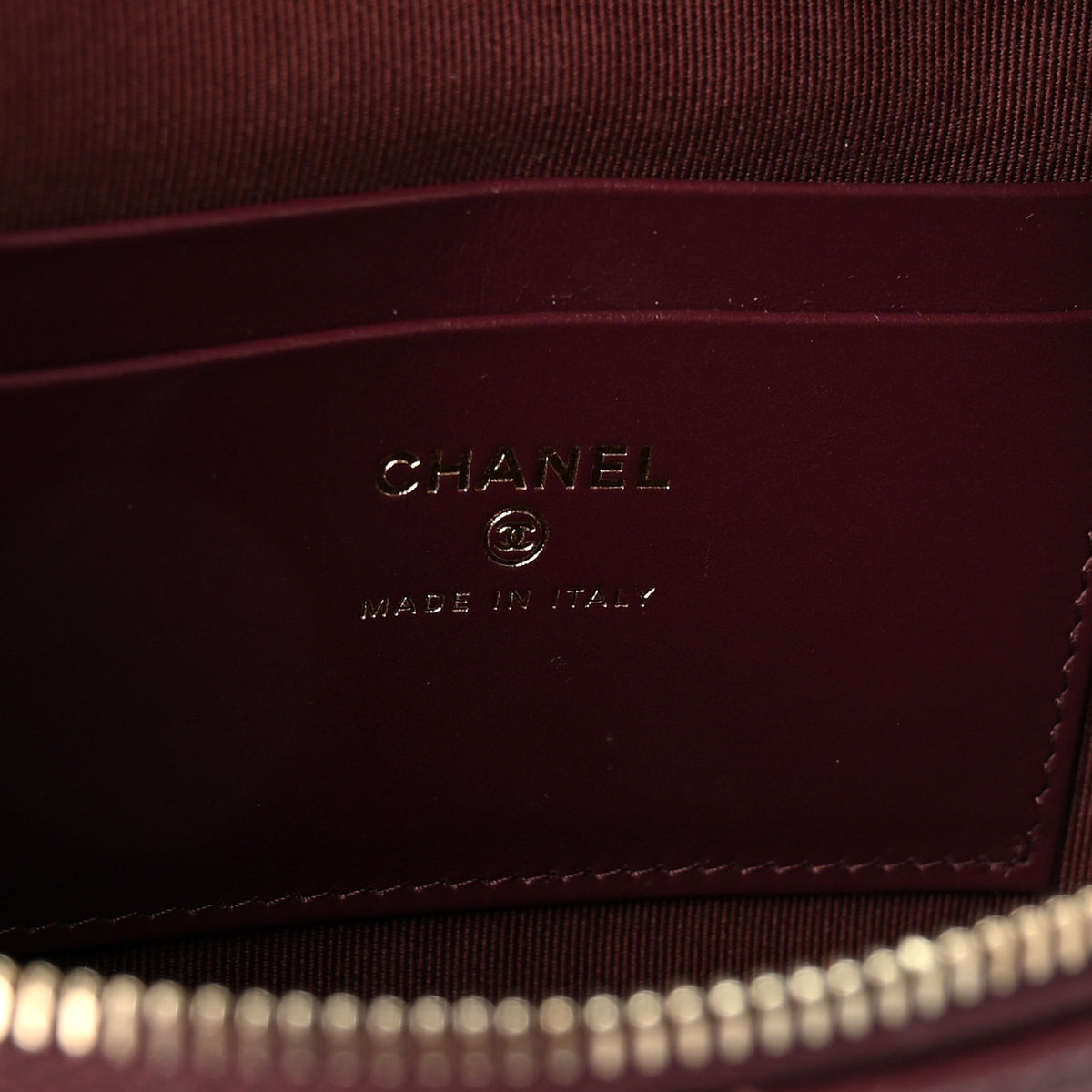 Shiny Lambskin Enamel Quilted Waist Bag Fanny Pack Burgundy