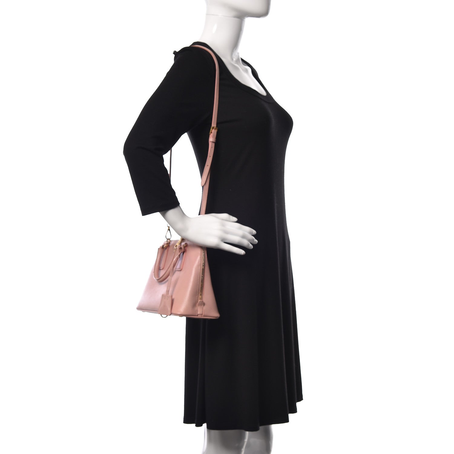 Prada Saffiano Vernice Small Promenade Tote Orchidea 2 of 14