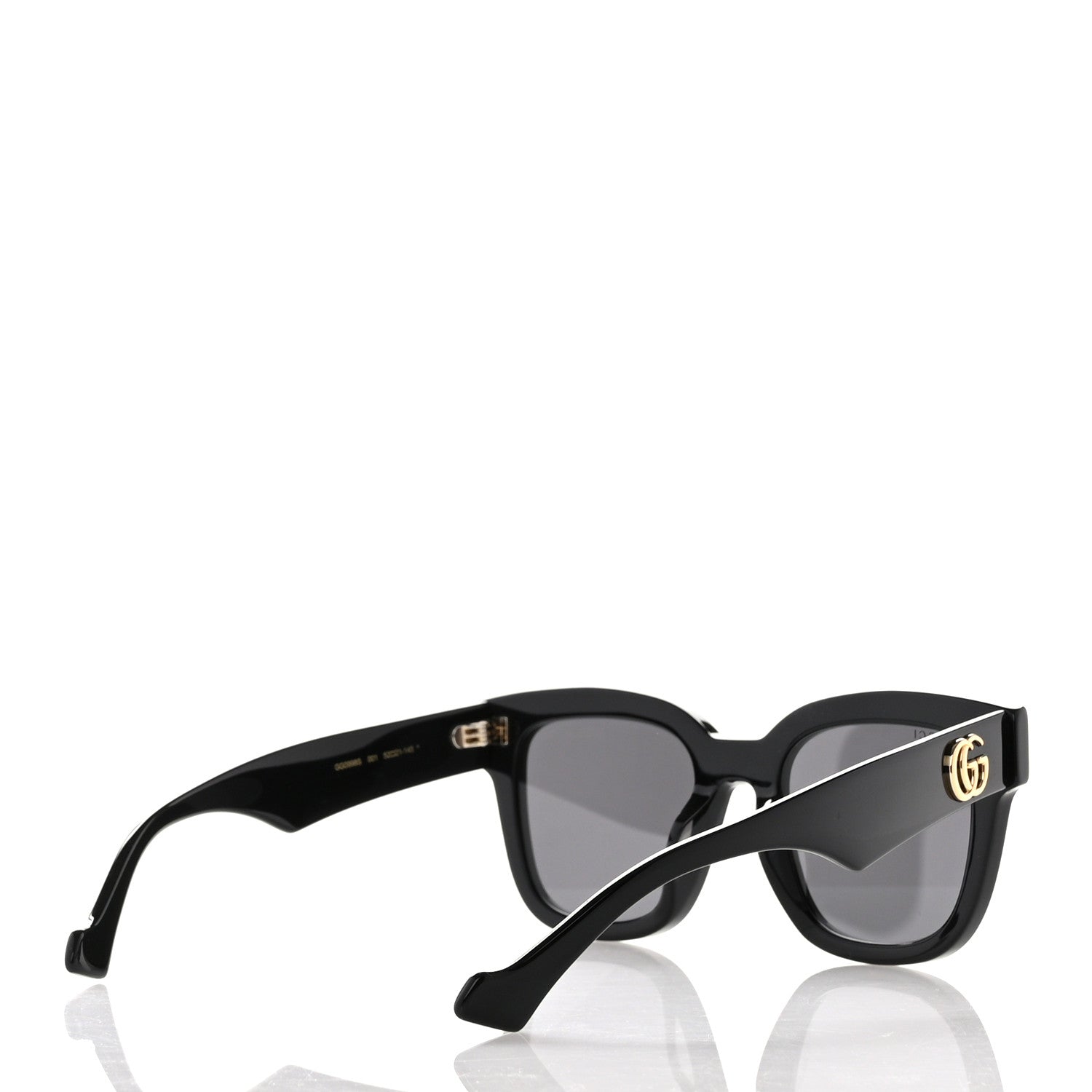 Gucci Rectangle 52mm Frame Sunglasses GG0998S Black 3 of 7