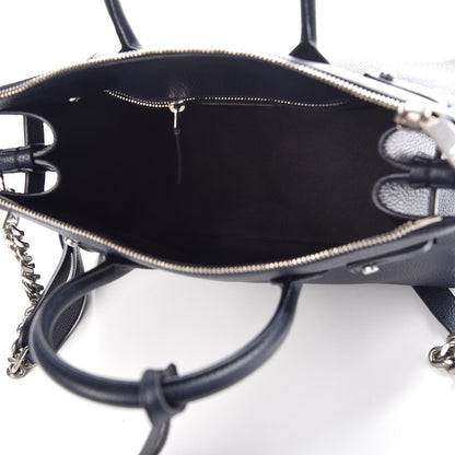 Saint Laurent Grained Calfskin Baby Souple Sac De Jour Navy 5 of 7