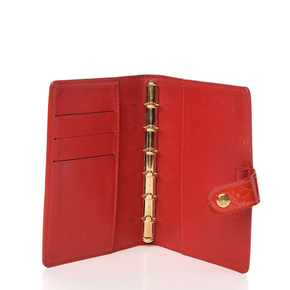Louis Vuitton Vernis Small Ring Agenda Cover Red 4 of 10