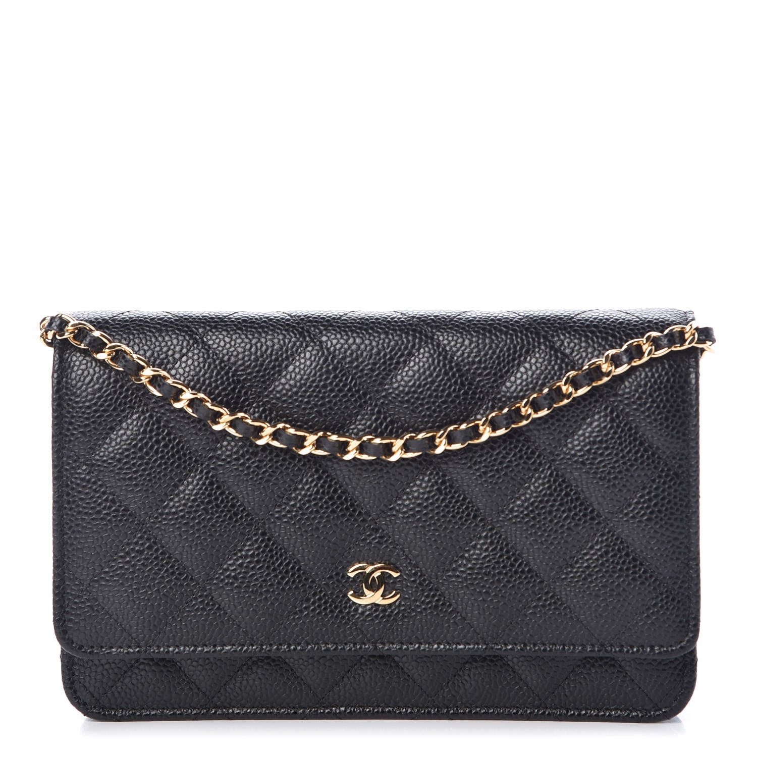 Chanel Caviar Quilted Wallet On Chain WOC Black 1 of 11