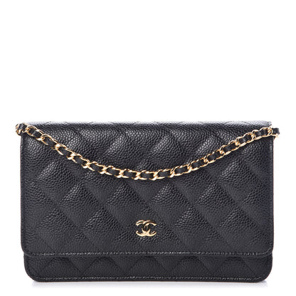 Chanel Caviar Quilted Wallet On Chain WOC Black 1 of 11