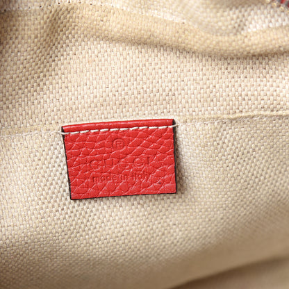 Gucci Pebbled Calfskin Small Soho Disco Bag Tabasco Red 5 of 14