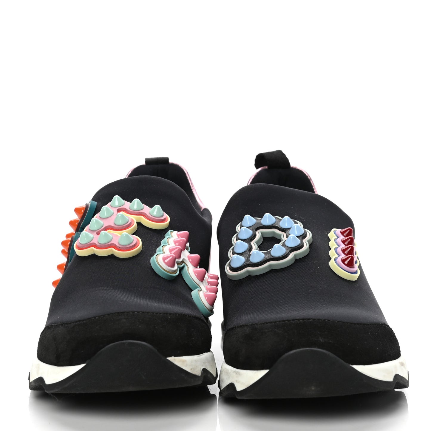 Neoprene Fun Fair Studded Scuba Sneakers 38 Blue
