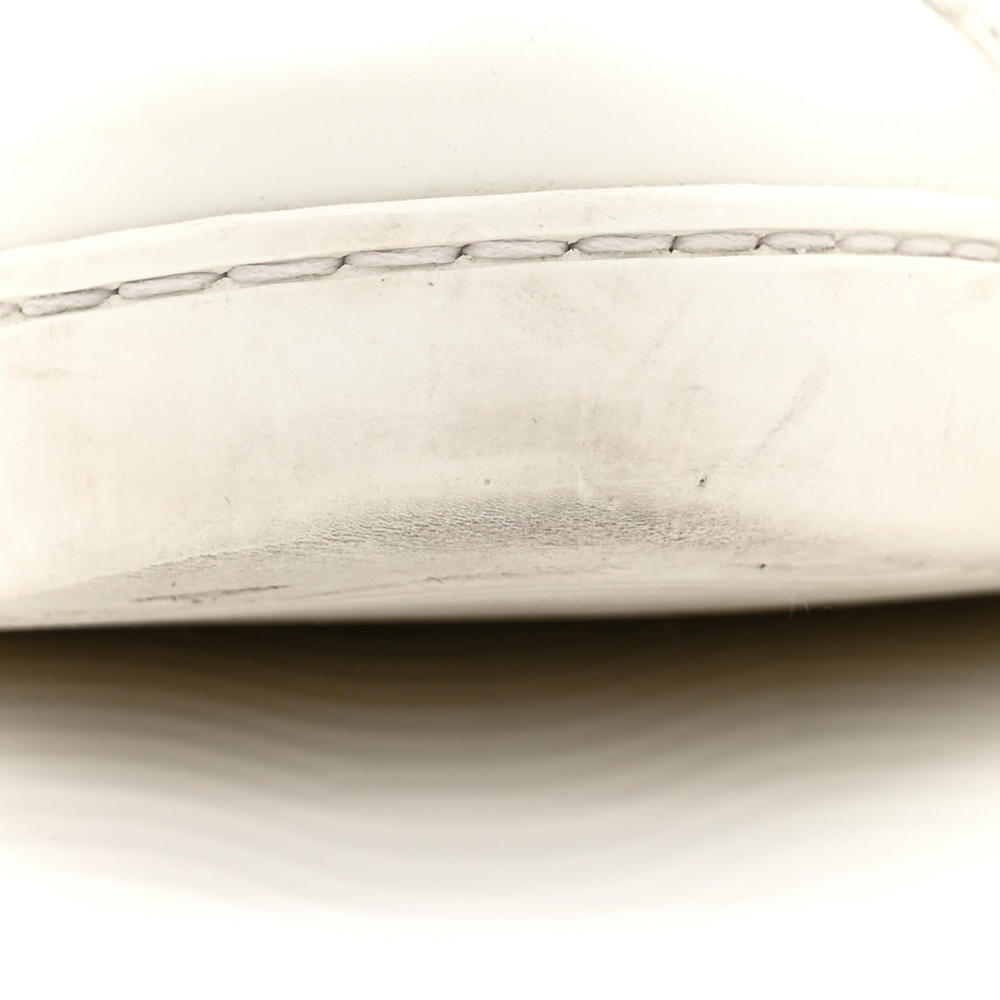 Calfskin Ayers Bee Embroidered Womens Ace Sneakers 35 White Green