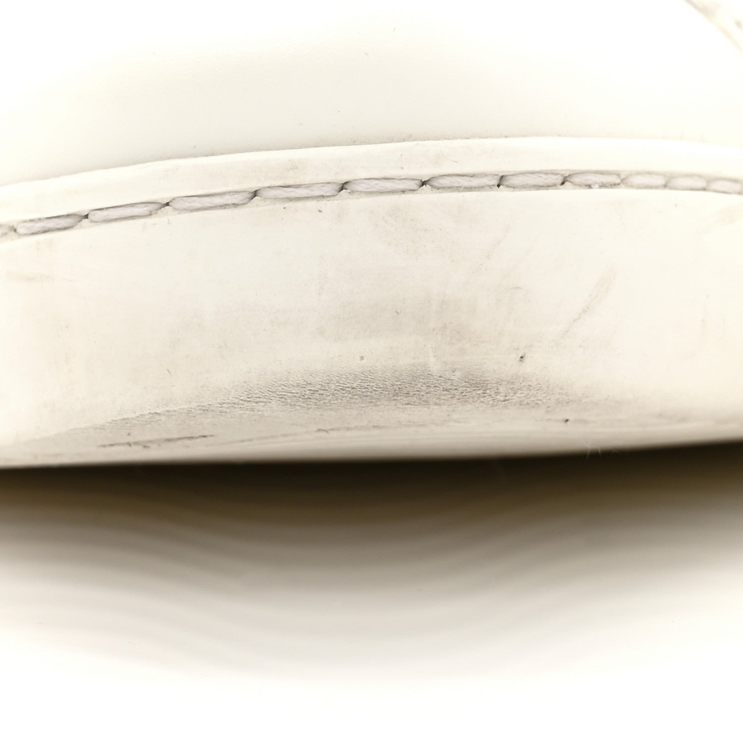 Gucci Calfskin Ayers Bee Embroidered Womens Ace Sneakers 35 White Green 10 of 12