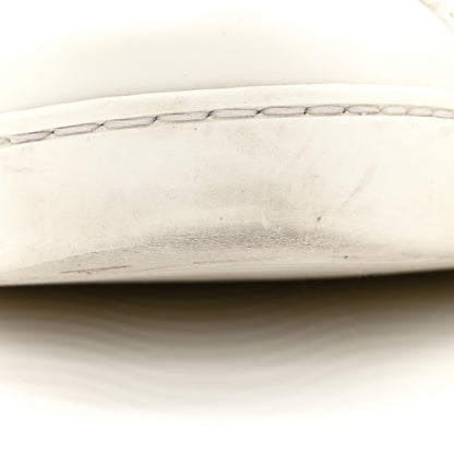 Gucci Calfskin Ayers Bee Embroidered Womens Ace Sneakers 35 White Green 10 of 12