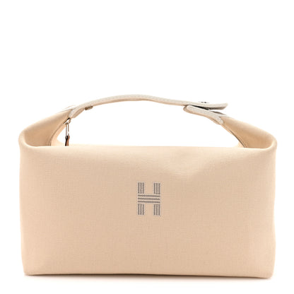 Hermes Canvas Large Bride-A-Brac Pouch Natural 1 of 9
