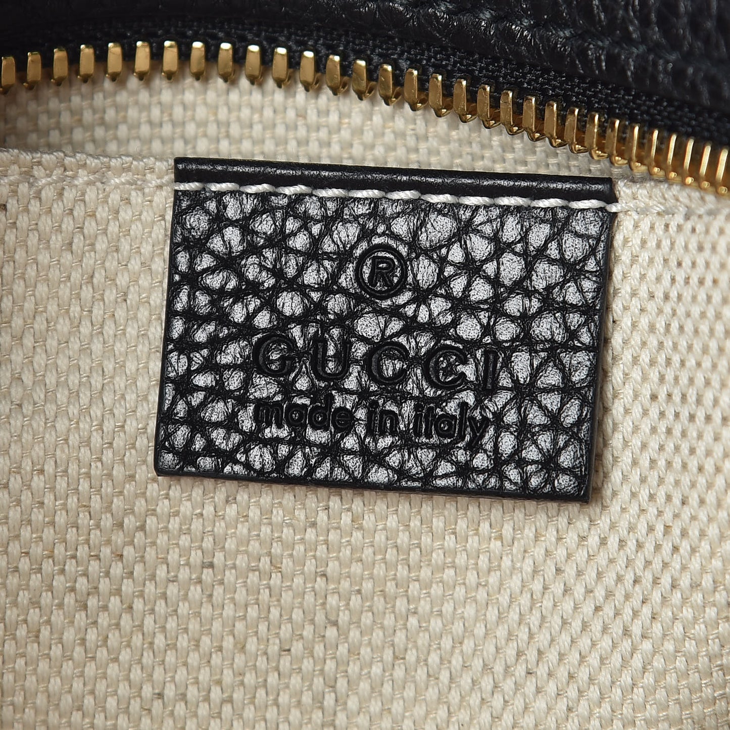 Pebbled Calfskin Small Soho Disco Bag Black