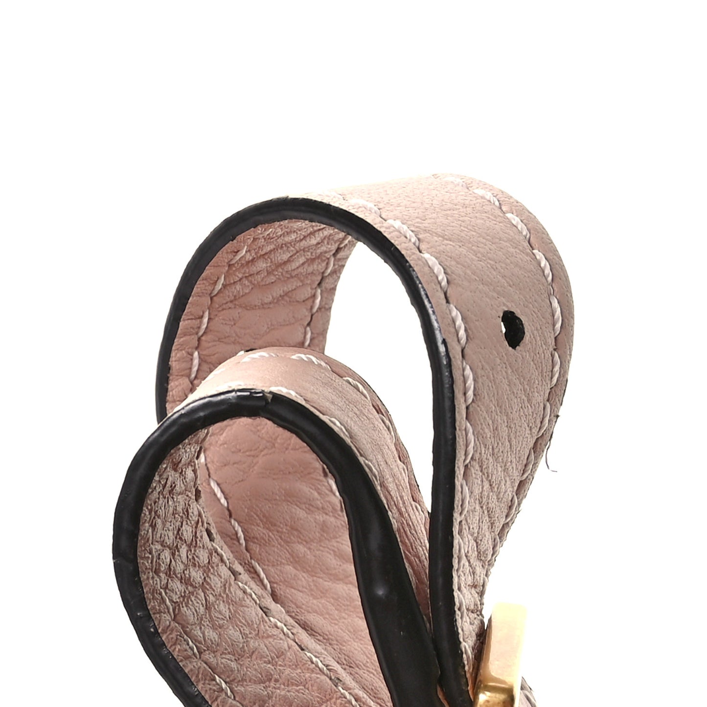 Calfskin Mini Marcie Round Crossbody Bag Blush Nude