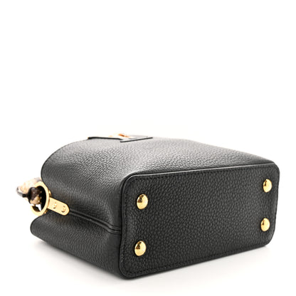 Louis Vuitton Taurillon Snakeskin Mini Capucines Black 4 of 12