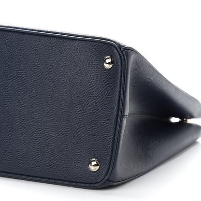 Prada Saffiano Medium Galleria Double Zip Tote Baltico 8 of 8