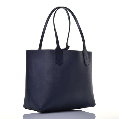 Gucci GG Supreme Monogram Blooms Small Reversible Tote Beige Blue Navy 5 of 14