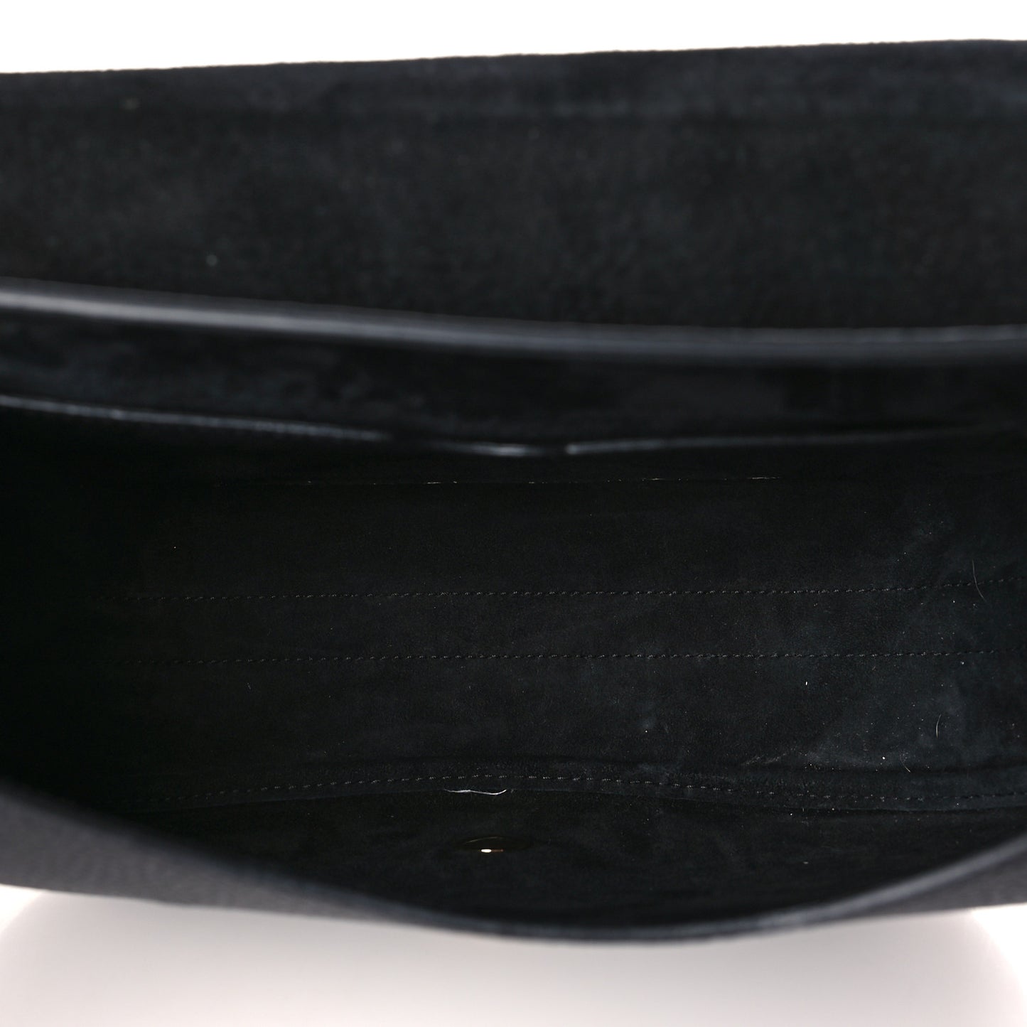 Grained Calfskin Large Bobby Flap Black