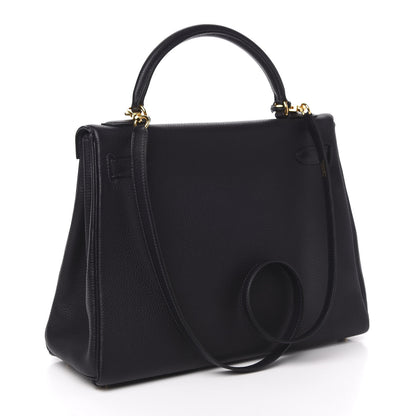 Hermes Togo Kelly Retourne 32 Indigo 3 of 11