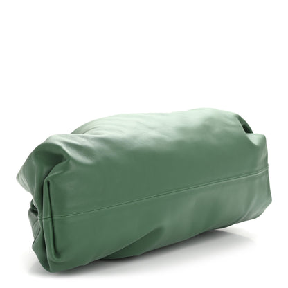 Bottega Veneta Smooth Butter Calf The Pouch Oversized Clutch Racing Green 4 of 11