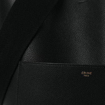 Celine Soft Grained Calfskin Sangle Bucket Bag Black 12 of 14