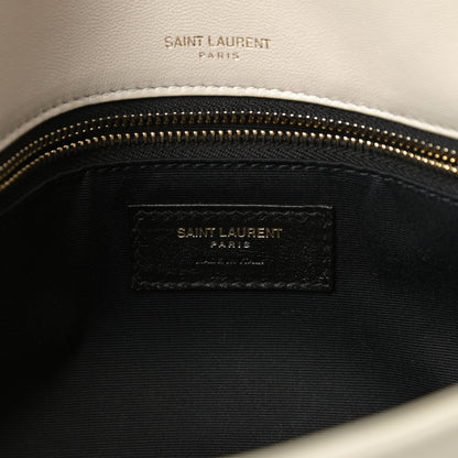 Saint Laurent Lambskin Matelasse Monogram Medium Niki Chain Satchel Dark Beige 6 of 10