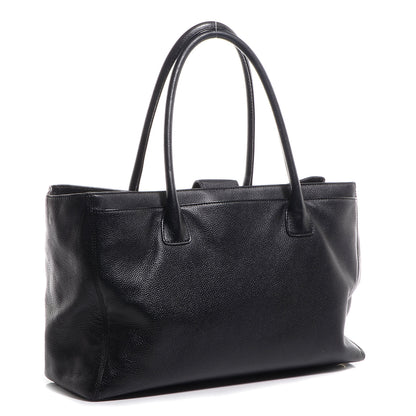 Chanel Calfskin Cerf Shopper Tote Black 3 of 7
