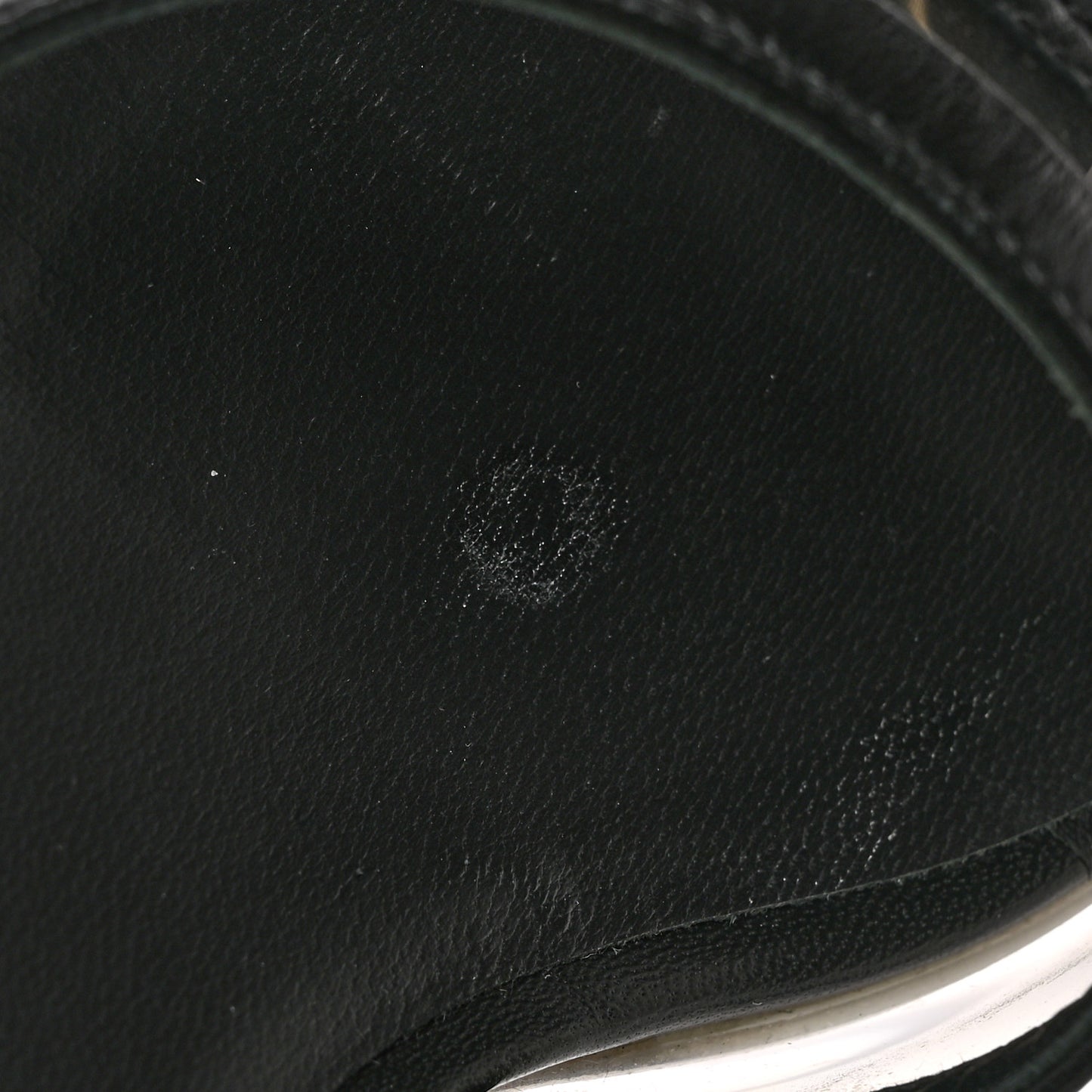 PVC Lambskin Logo Mules 37 Black