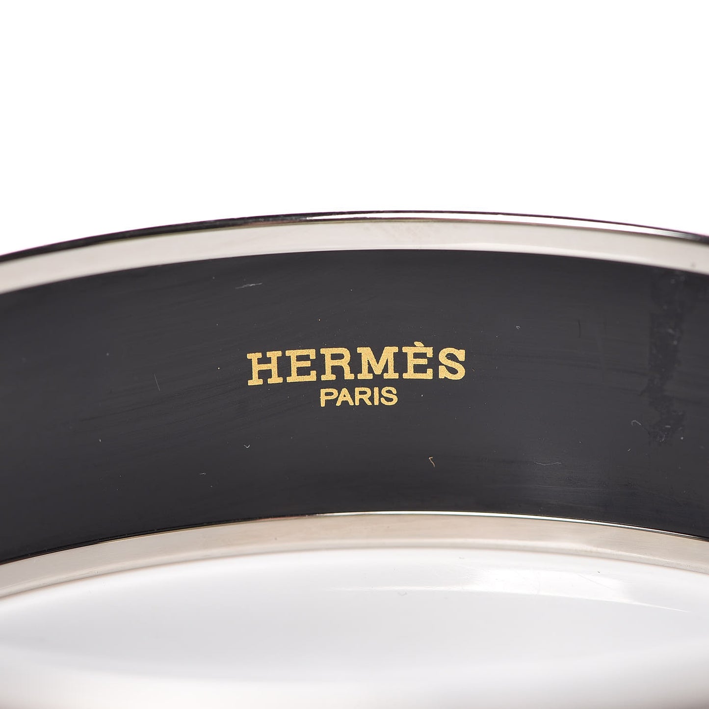 Enamel Printed Wide Caleche Bracelet 70 Bourgogne