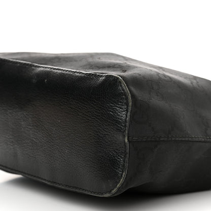 Gucci Nylon Monogram Small Hobo Black 9 of 16
