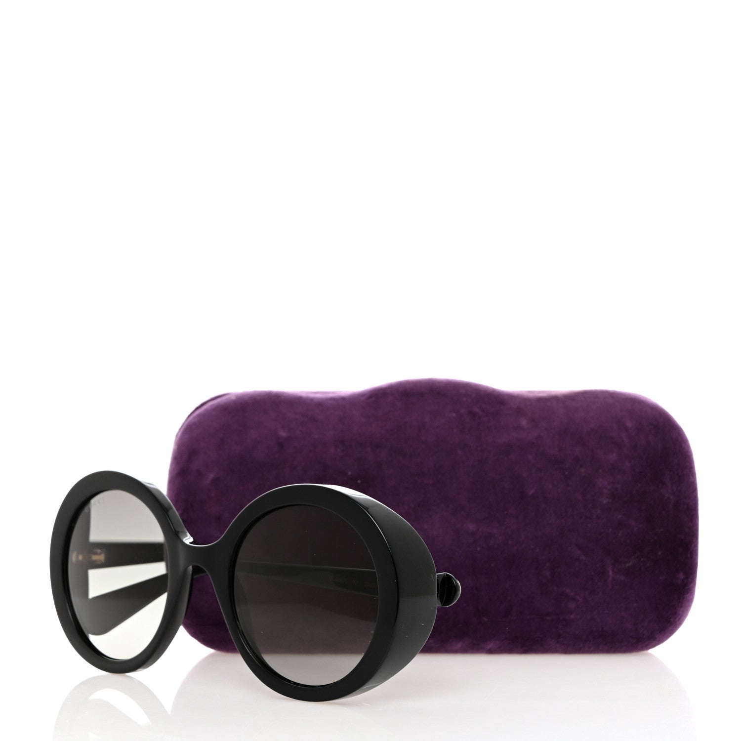Gucci Acetate Round GG Sunglasses GG0367S Black 8 of 8