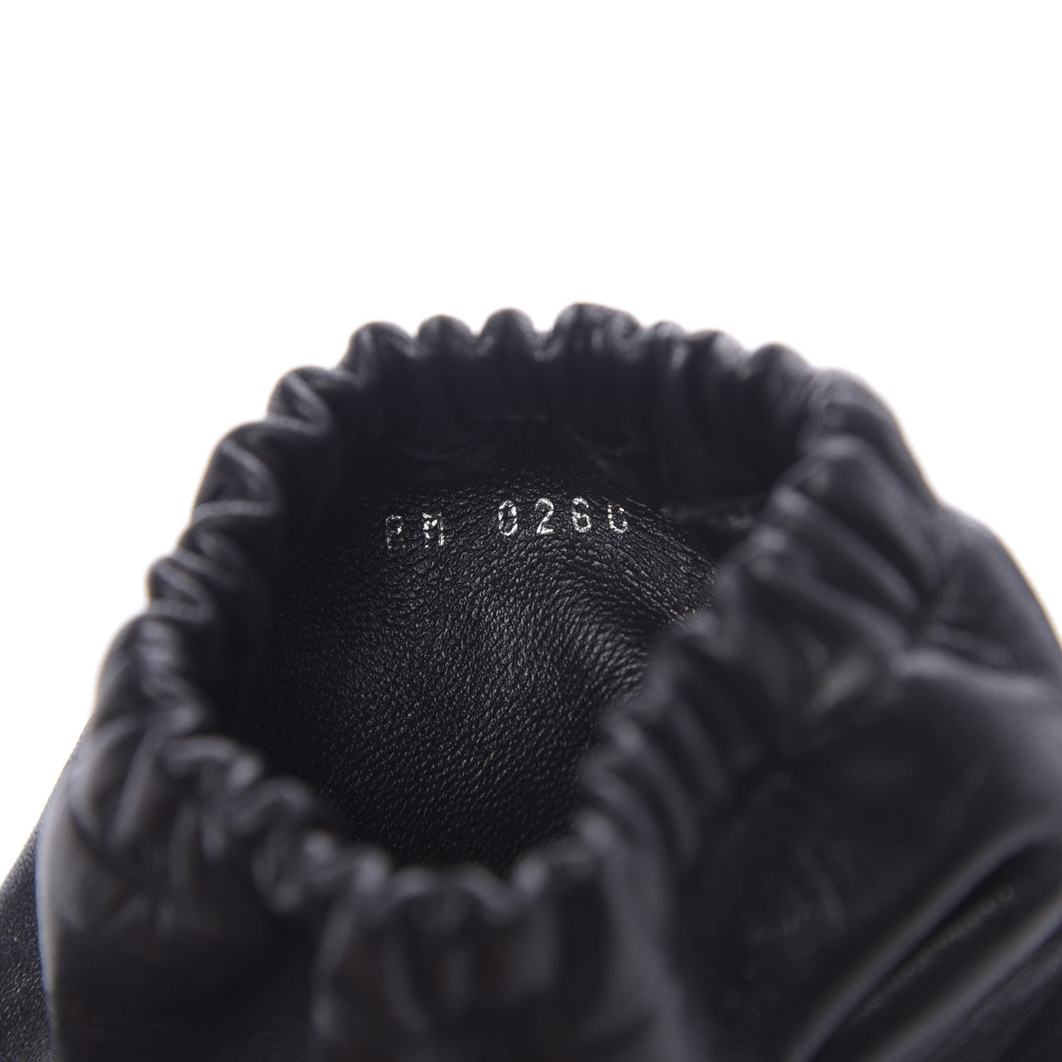 Givenchy Calfskin Snakeskin Embossed ID Scrunch Bootie 37 Black 9 of 10