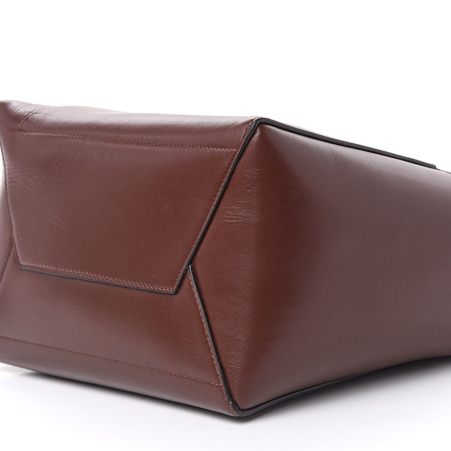 Supersoft Calfskin Sangle Bucket Bag Burgundy