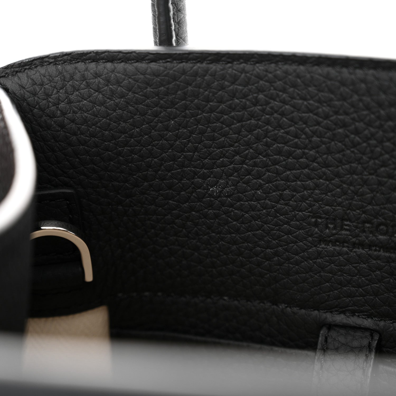 The Row Grained Calfskin Soft Margaux 10 Bag Black 10 of 10