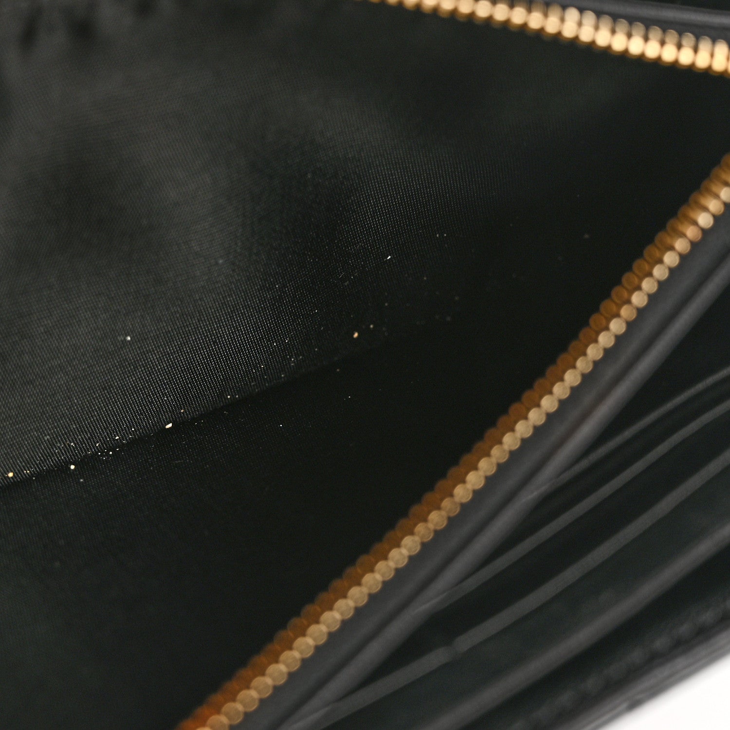 Saint Laurent Patent Calfskin Matelasse Monogram Large Vicky Continental Wallet Black 12 of 12