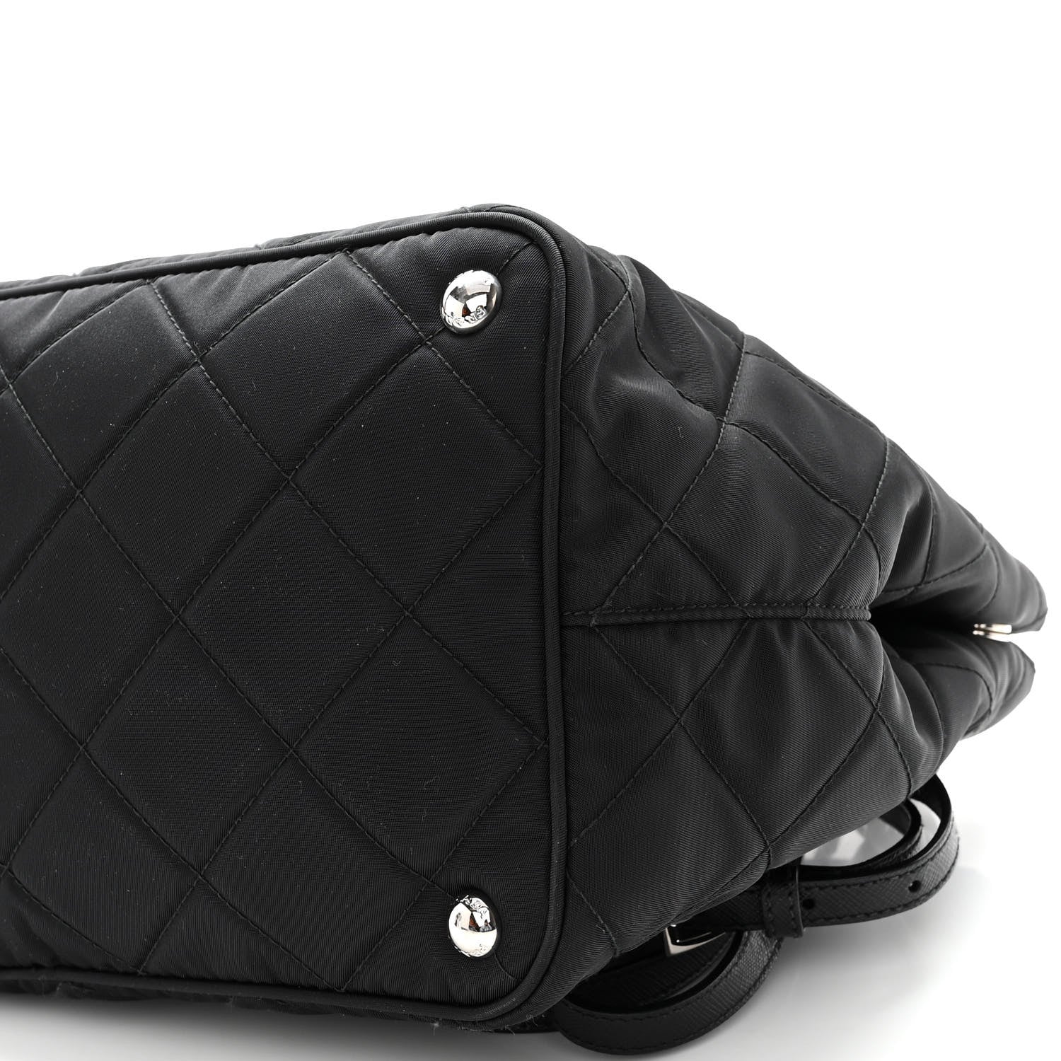 Prada Nylon Tessuto Impuntu Quilted Tote Black 8 of 10