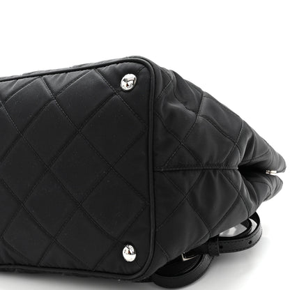 Prada Nylon Tessuto Impuntu Quilted Tote Black 8 of 10