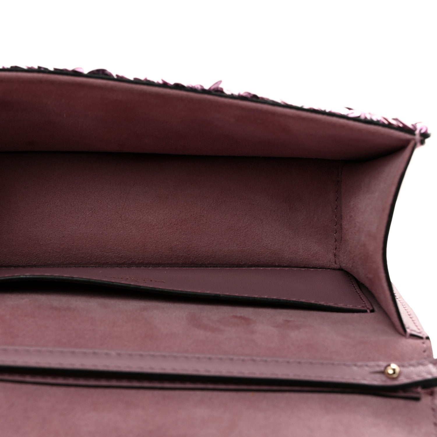 Valentino Garavani Sequin Crystal Vlogo Embroidered Small Loco Shoulder Bag Rosa Misty Mauve 5 of 10