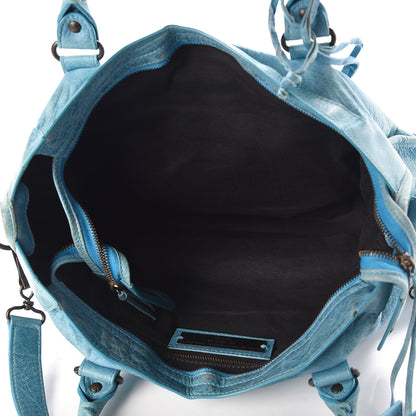 Balenciaga Agneau Classic Hardware City Bleu Paon 6 of 15