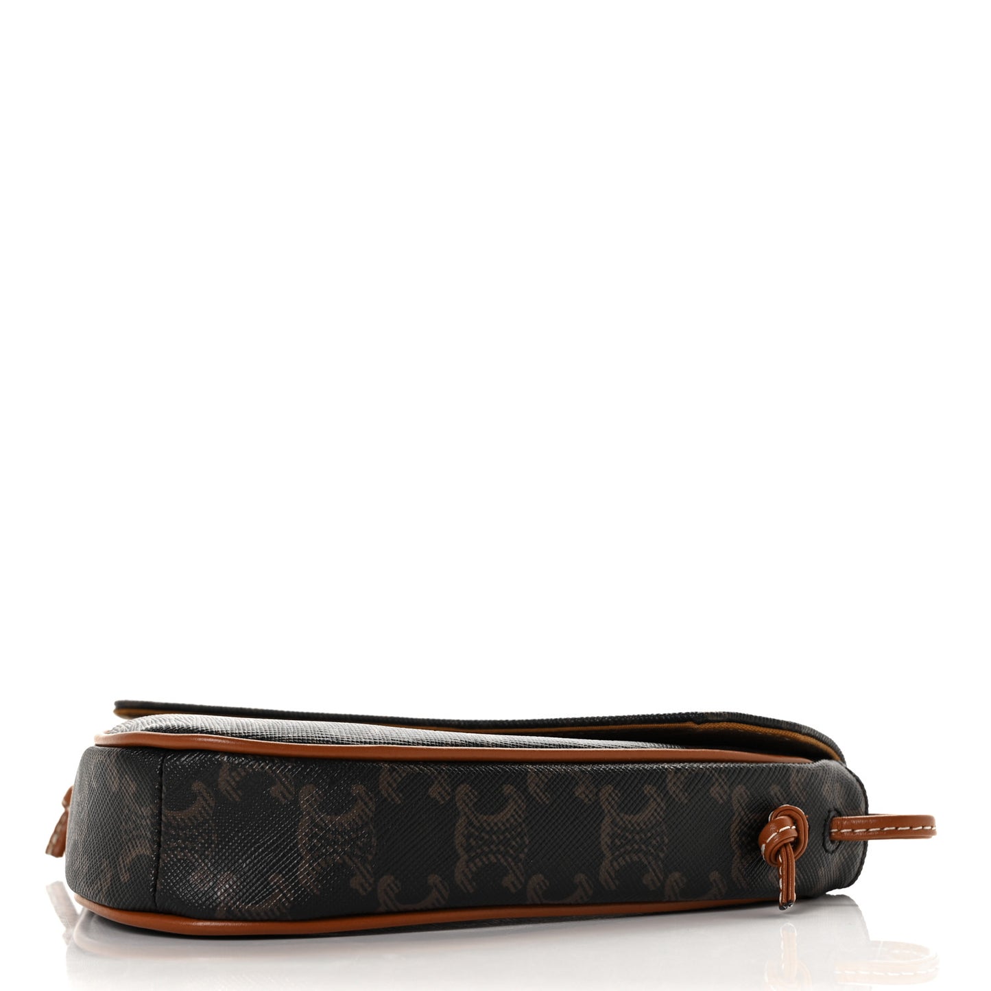 Triomphe Canvas Triangle Crossbody Bag Tan